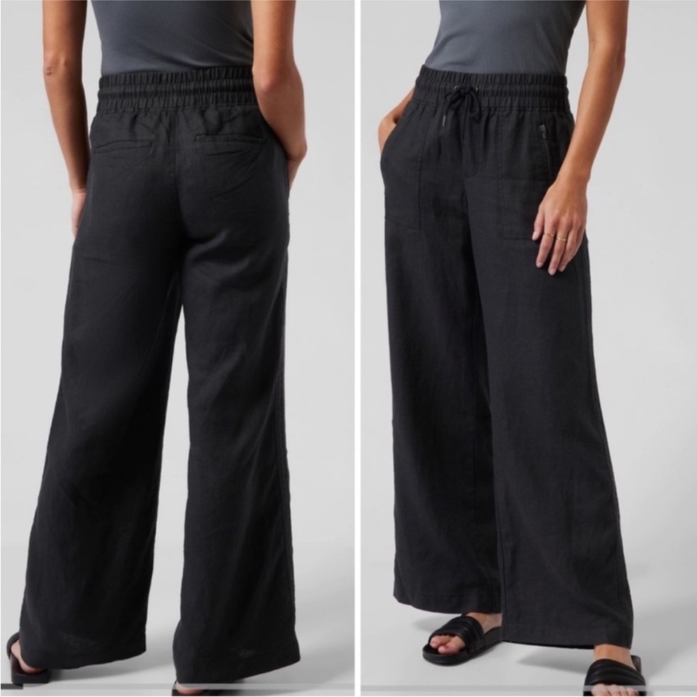 Athleta Black Wide Leg Pants